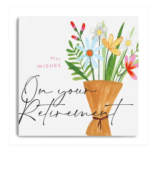 On Your Retirement Flowers Card