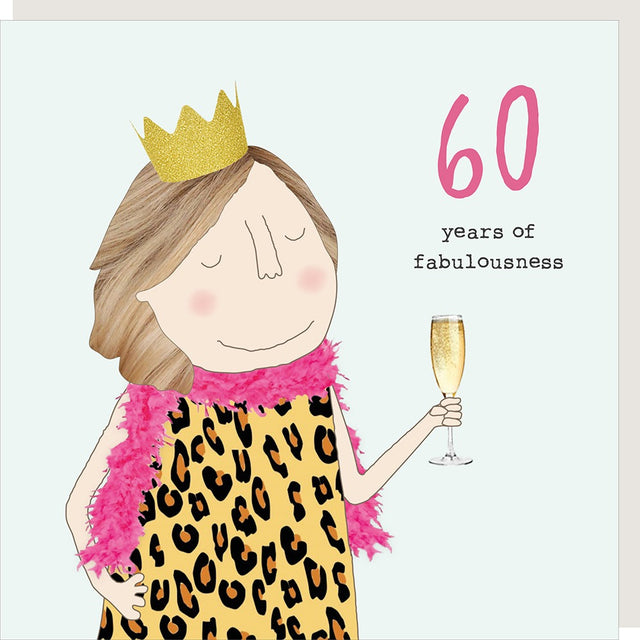 Girl 60 Fabulousness Card