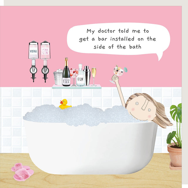 Female Bath Bar Card