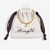 Joma Words To Treasure "Strength" with Pouch Bracelet
