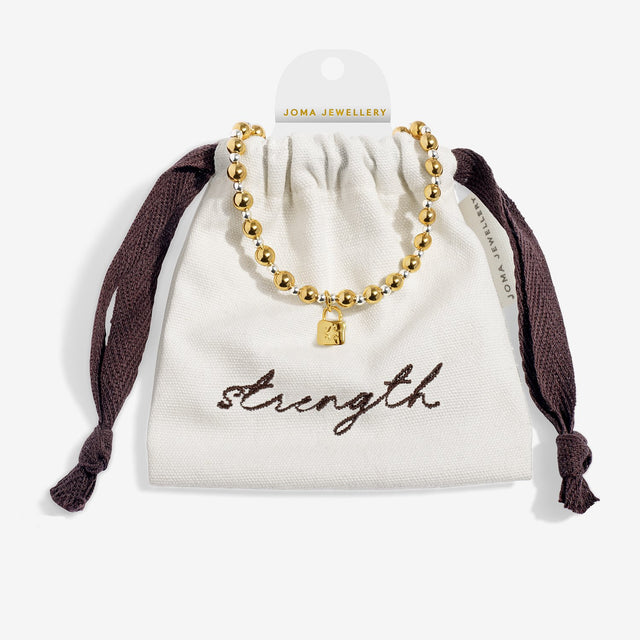 Joma Words To Treasure "Strength" with Pouch Bracelet