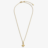 Joma Textured Clover Gold Plated Necklace