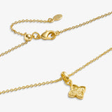 Joma Textured Clover Gold Plated Bracelet
