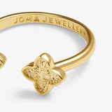 Joma Textured Clover Gold Plated Ring