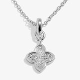 Joma Textured Clover Silver Plated Bracelet
