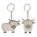 Keyring Wood Highland Cow