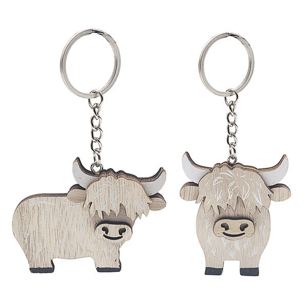 Keyring Wood Highland Cow