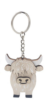 Keyring Wood Highland Cow