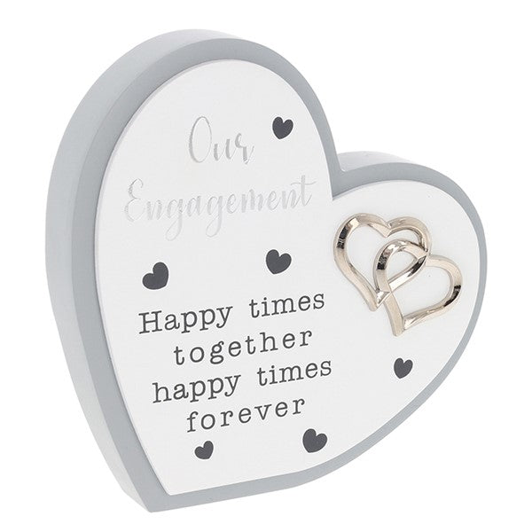 Celebration Heart Plaque Engagement
