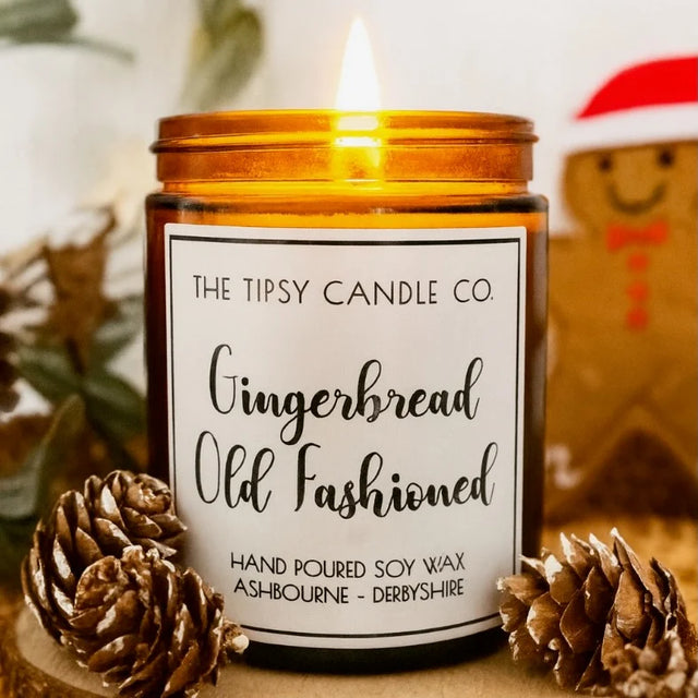 Gingerbread Old Fashioned Amber Jar Candle