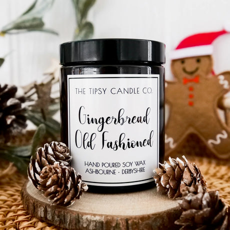Gingerbread Old Fashioned Amber Jar Candle