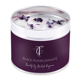 Black Pomegranate Tin Candle