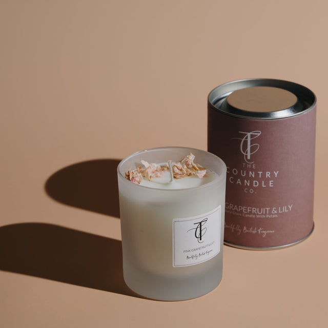 Pink Grapefruit & Lily 30cl Glass Candle
