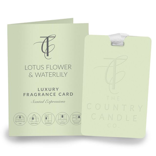 Lotus Flower & Waterlily Luxury Fragrance Card