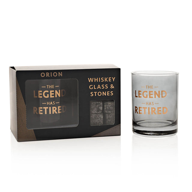 Whiskey Glass & Stones - Retirement