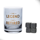Whiskey Glass & Stones - Retirement