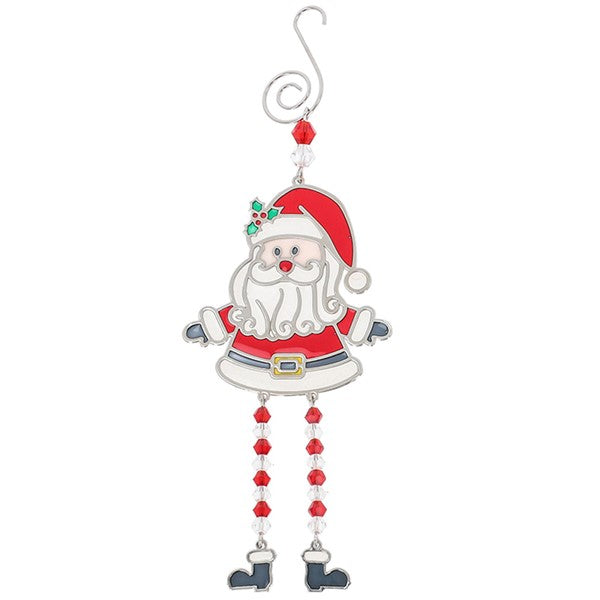 Xmas Santa Dangly Leg Decoration