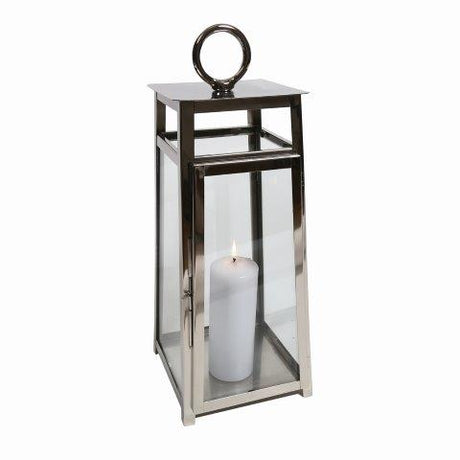 Small Square Silver Lantern