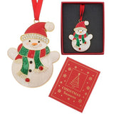 Xmas Treasures Snowman Scarf