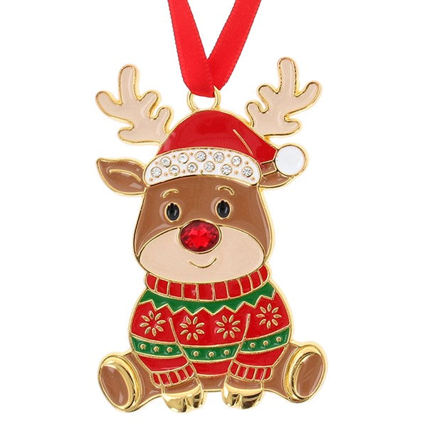 Xmas Treasures Cute Rudolph Decoration