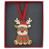 Xmas Treasures Cute Rudolph Decoration