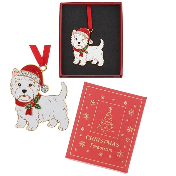 Xmas Treasures Westie Decoration