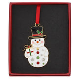 Xmas Treasures Happy Snowman Decoration