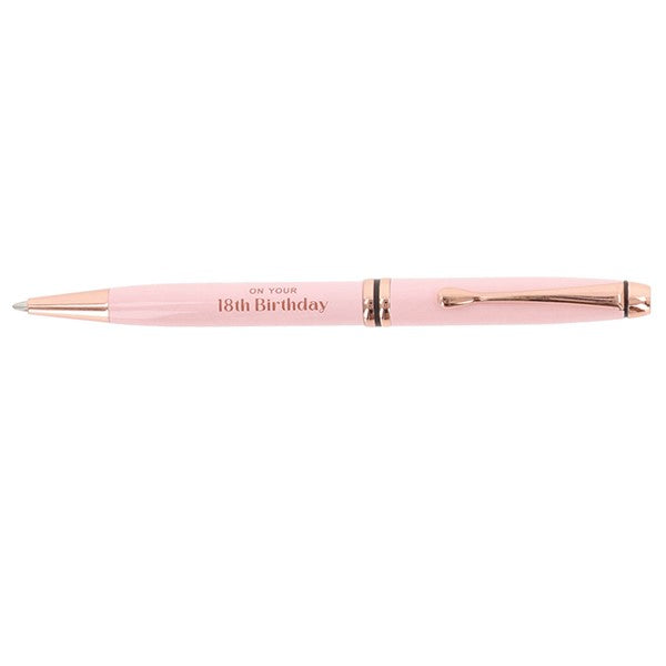 Ladies Pink 18th Birthday Pen