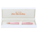 Ladies Pink 21st Birthday Pen