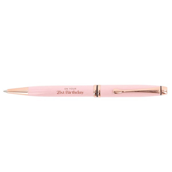 Ladies Pink 21st Birthday Pen