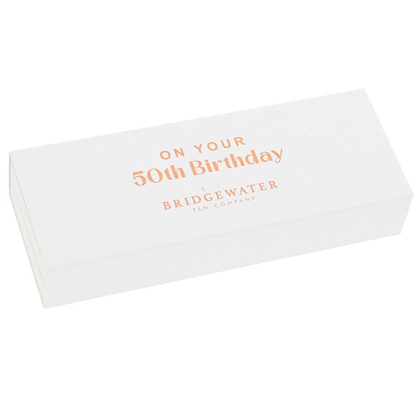 Ladies Pink 50th Birthday Pen