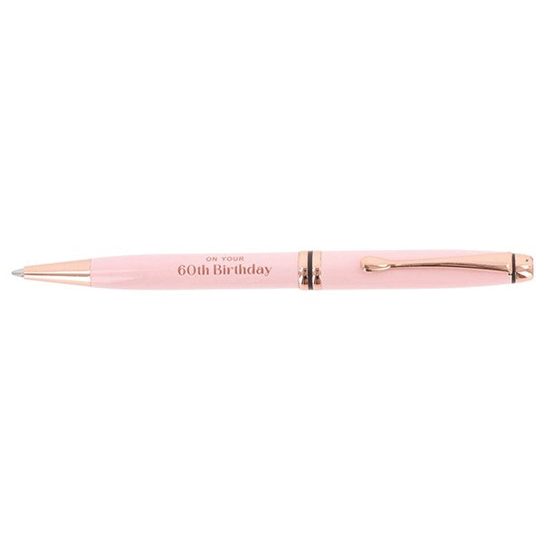 Ladies Pink 60th Birthday Pen
