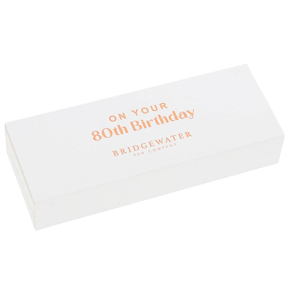 Ladies Pink 80th Birthday Pen