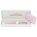 Ladies Pink 90th Birthday Pen