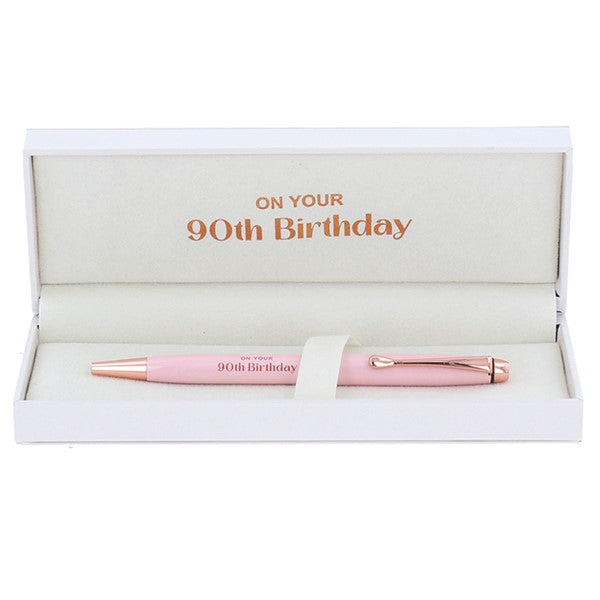 Ladies Pink 90th Birthday Pen