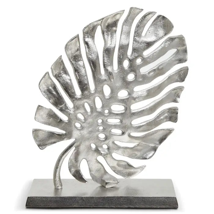 Silver Fern Leaf Sculpture