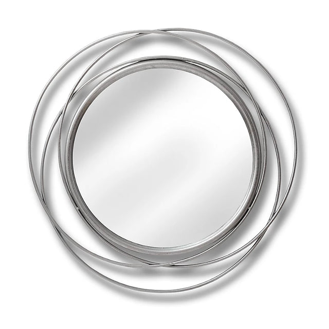 Silver Circle Wall Art Mirror