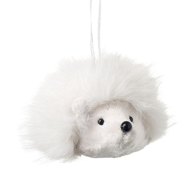 Hanging White Hedgehog