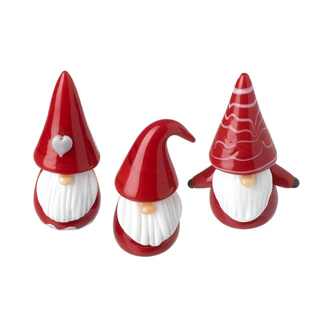 Dinky Red Glass Xmas Gonk