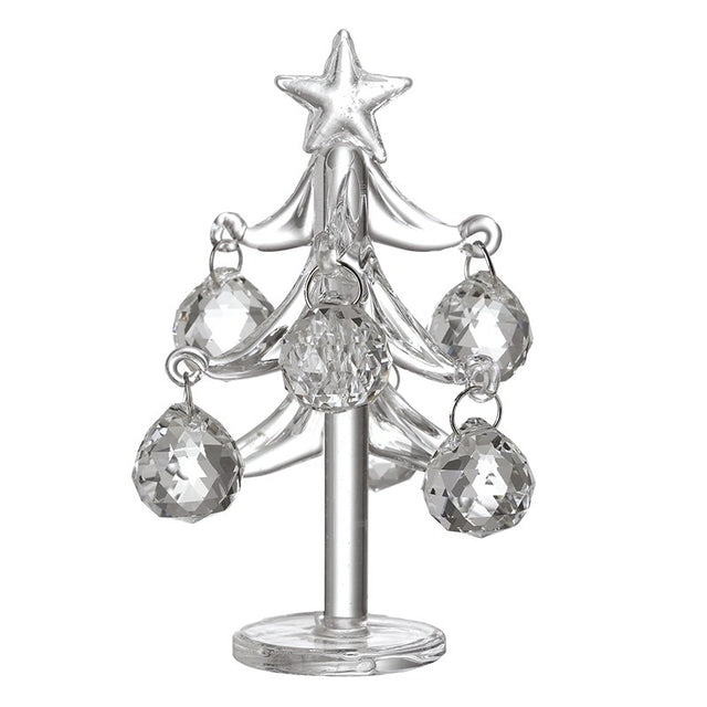 Glass Tree with Crystal Baubles