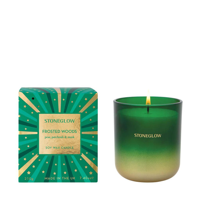 Stoneglow Frosted Woods - Pear, Patchouli & Musk Candle