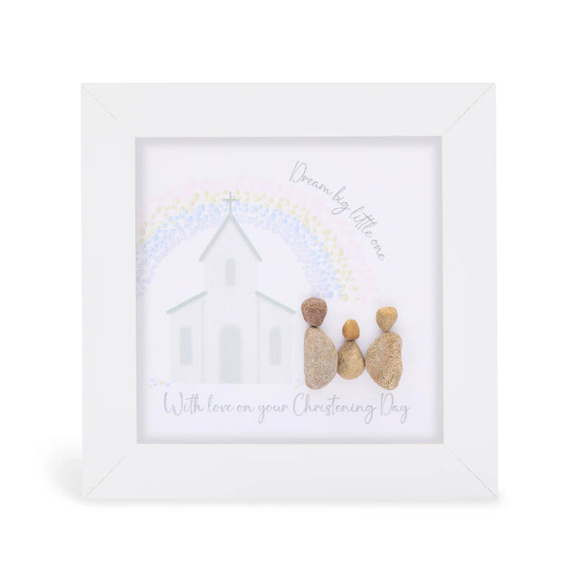 Mini Pebble Picture - Christening Day