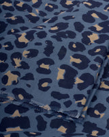 Katie Loxton Printed Scarf - Leopard - Navy/Black/Taupe