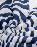 Katie Loxton Printed Scarf - Zebra - Off White/Navy