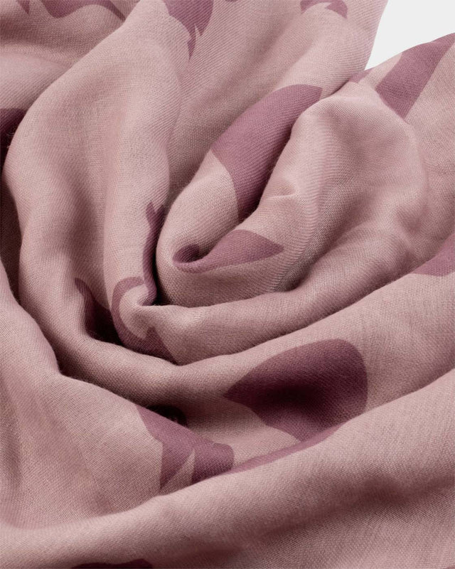 Katie Loxton Printed Scarf - Large Leopard - Light Pink/Dust