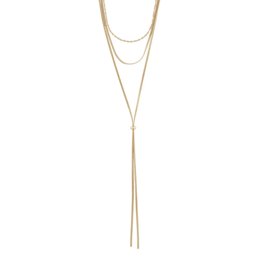 SNO Serena Layer Necklace Gold