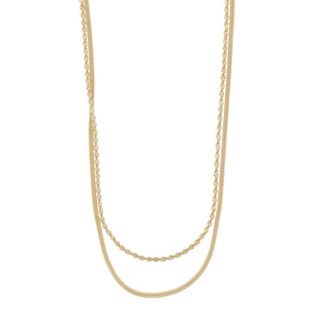 SNO Serena Double Necklace - Gold