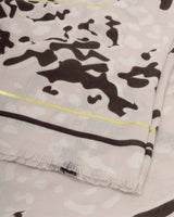 Katie Loxton Printed Foil Scarf - Animal - Light Taupe/Off White