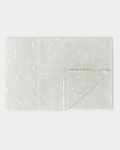 Katie Loxton Printed Foil Scarf - Geometric - Grey