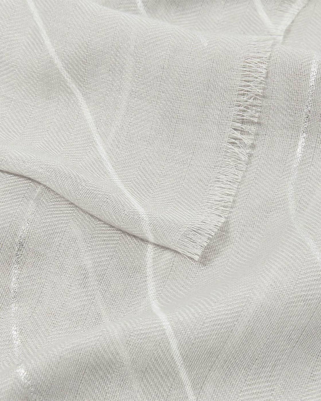 Katie Loxton Printed Foil Scarf - Geometric - Grey
